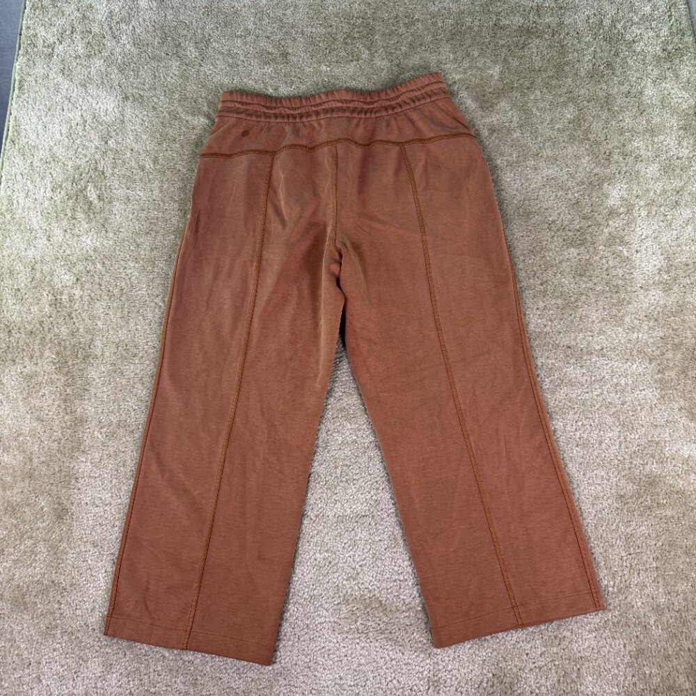 LULULEMON Softstreme High Rise Straight Cropped Pant Orange Size 10 LW6BZXS F662 - Picture 5 of 12